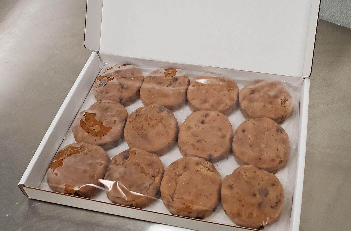 Coco's Cookies flat box (open)